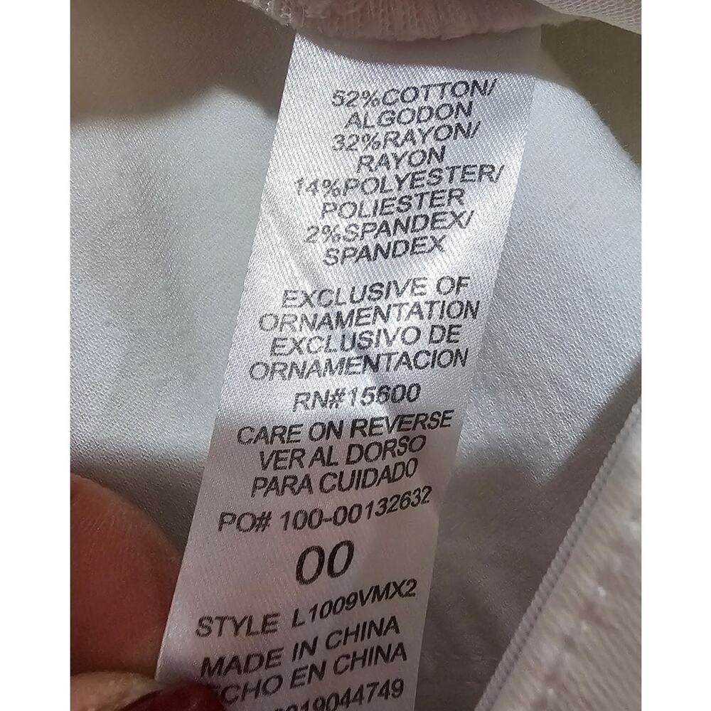 WIT & WISDOM Jeans High Rise Micro Slit Hem Straight Leg Pants, White, Sz 00 NEW - Picture 6 of 14